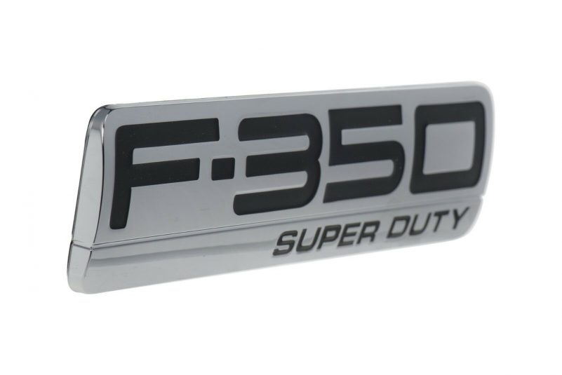 2005-2007 Ford F-350 Super Duty Chrome Rear Tailgate Emblem OEM 5C3Z9942528CA