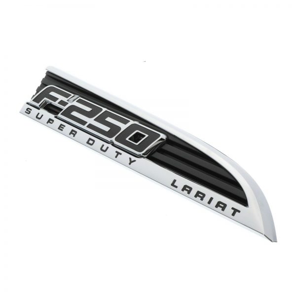 2011-2015 Ford F-250 Super Duty Lariat Passenger Side Fender Chrome Emblem OEM