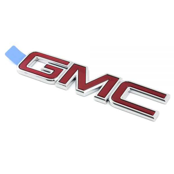 OEM NEW Rear Tailgate GMC Logo Emblem Nameplate Red 07-14 GMC Sierra 22764045