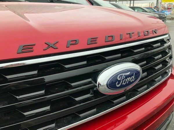 NEW OEM 2018-2020 Ford EXPEDITION Stealth Black Hood Emblem Letters Front Logo