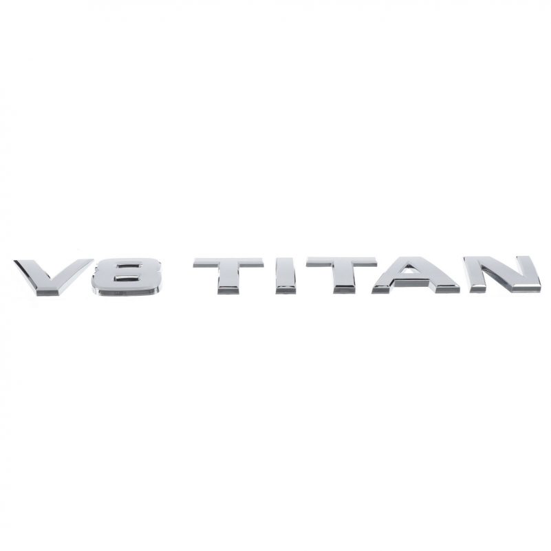 NEW 2004-2013 Nissan Titan "V8 Titan" Chrome Nameplate Emblem OEM Genuine