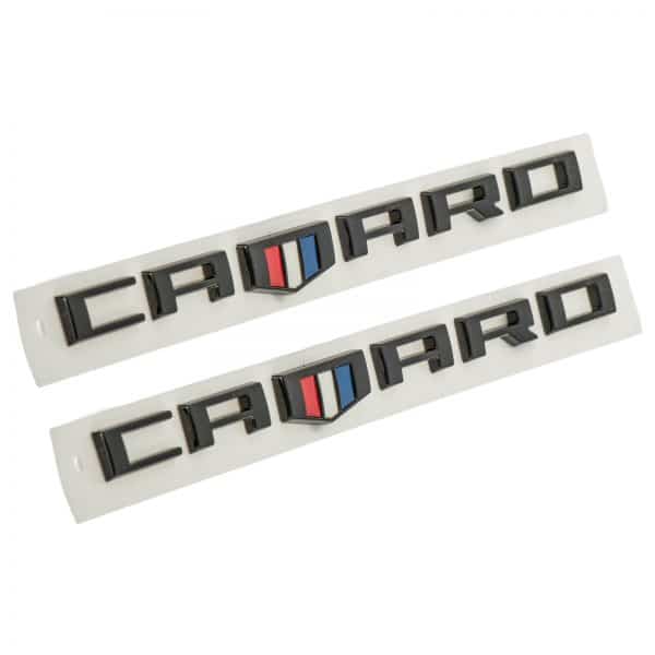 OEM NEW Front Fender Camaro Emblem Nameplate Set Black 17-20 Chevrolet 84152028