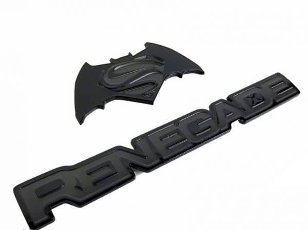 16-20 JEEP RENEGADE JUSTICE EDITION BATMAN VS SUPERMAN EMBLEM DECALS OEM MOPAR