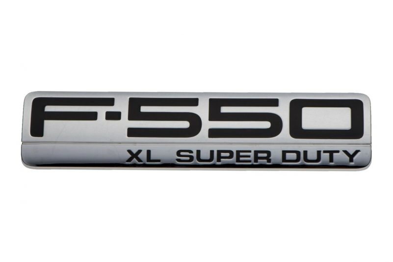 2005-2010 Ford F-550 XL Super Duty Chrome Plated Fender Emblem OEM NEW Genuine - Image 2