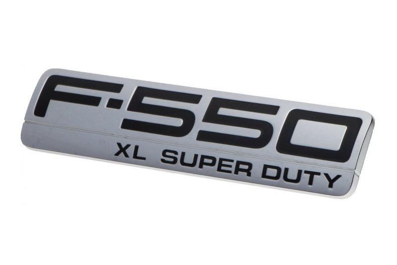 2005-2010 Ford F-550 XL Super Duty Chrome Plated Fender Emblem OEM NEW Genuine