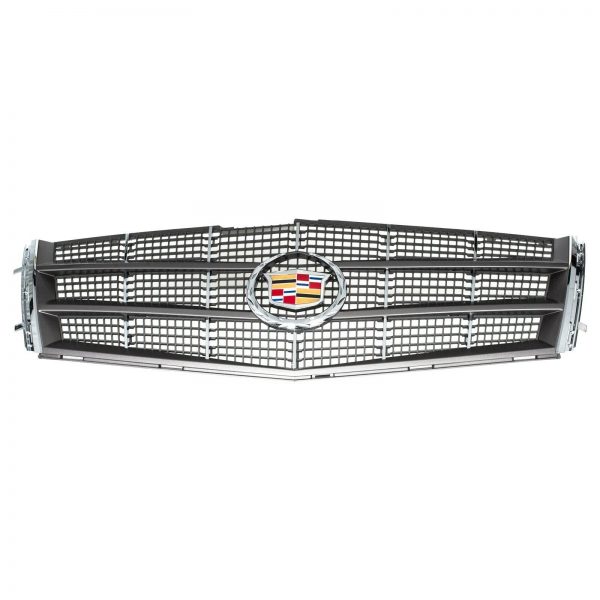 OEM NEW Front Upper Grille Silver w/Chrome & Emblem 08-11 Cadillac CTS 25896043
