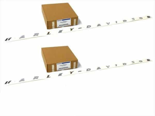 Ford F150 F250 Chrome Harley Davidson Bed Side Emblem Decal Nameplate Pair OEM
