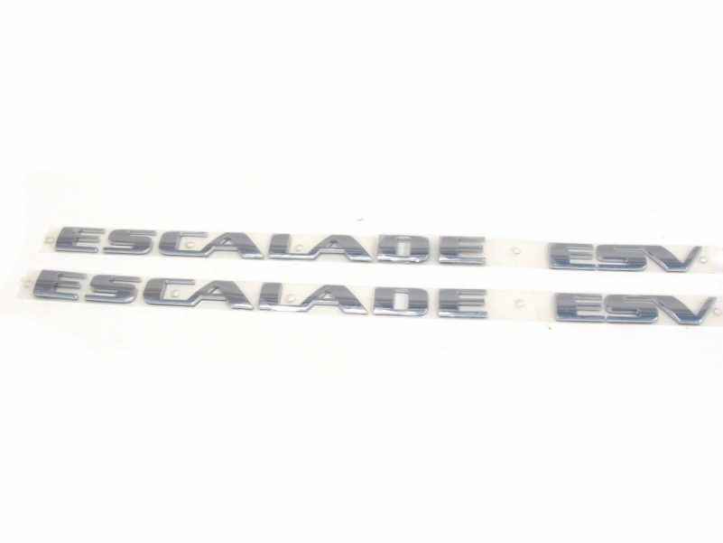 OEM NEW Front Door Right & Left Escalade ESV Emblem Set 03-14 Cadillac 93440569 - Image 2