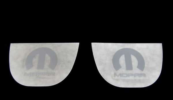 All Jeep Dodge Chrysler MODELS MOPAR BADGE EMBLEM STICKER SET OF 2 OEM NEW MOPAR