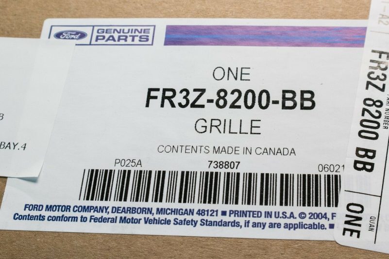 2015-2017 Ford Mustang Shelby GT350 GT350R Grille w/ Red Emblem OEM FR3Z-8200-BB - Image 6