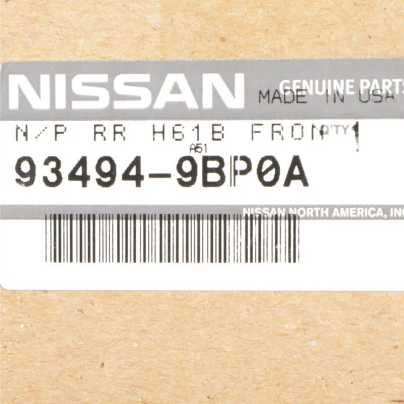 ONE NEW OEM 2018-2019 NISSAN FRONTIER MIDNIGHT EDITION REAR EMBLEM BADGE DECAL - Image 3