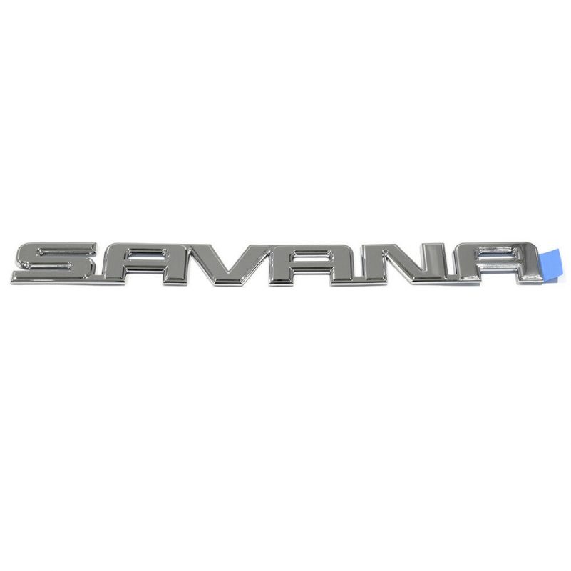 OEM NEW Rear Door Emblem Nameplate Chrome 03-20 GMC Savana 25727583 - Image 4