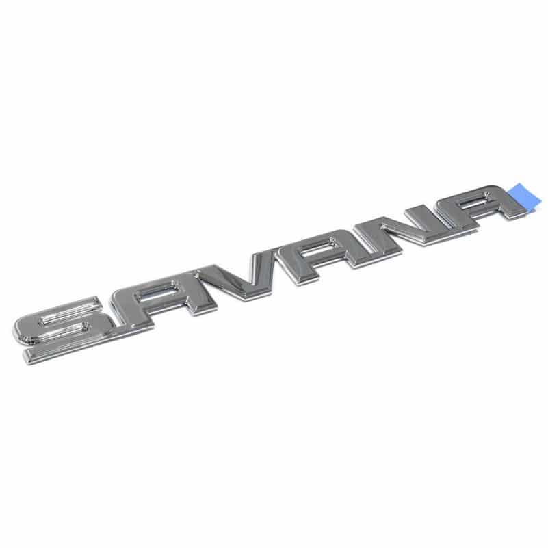 OEM NEW Rear Door Emblem Nameplate Chrome 03-20 GMC Savana 25727583