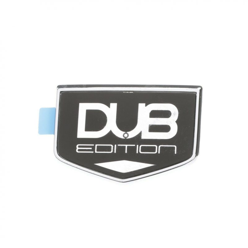 Chrysler 300 DUB EDITION Nameplate Decal Emblem Chrome & Black MOPAR OEM