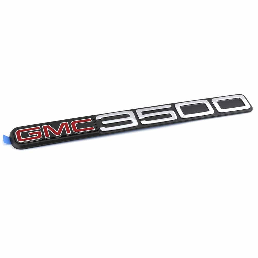 Genuine GM 3500 HD Emblem Badge – Front Door Set 07-20 Silverado Sierra – 15129646