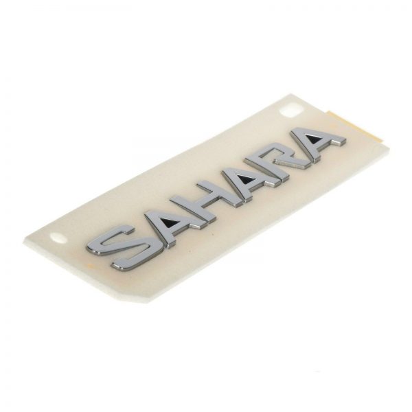 18-20 JEEP WRANGLER JL CHROME SAHARA EMBLEM NAMEPLATE BADGE OEM NEW MOPAR