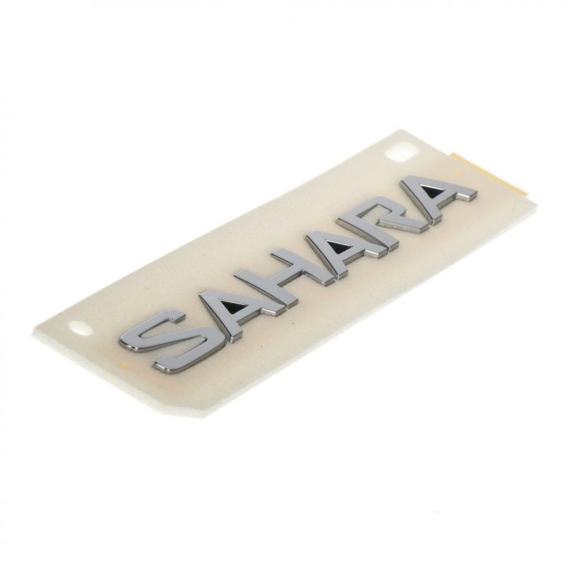 18-20 JEEP WRANGLER JL CHROME SAHARA EMBLEM NAMEPLATE BADGE OEM NEW MOPAR