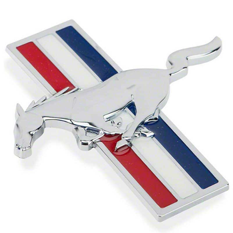2009-2014 Ford Mustang Boss 302 Grille Chrome Pony Emblem OEM NEW 8R3Z-16228-A