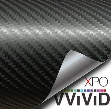 VViViD Black True R Carbon Fiber Vinyl Wrap Roll with Air Release Technology (100ft x 5ft (Bulk Wrap Kit))