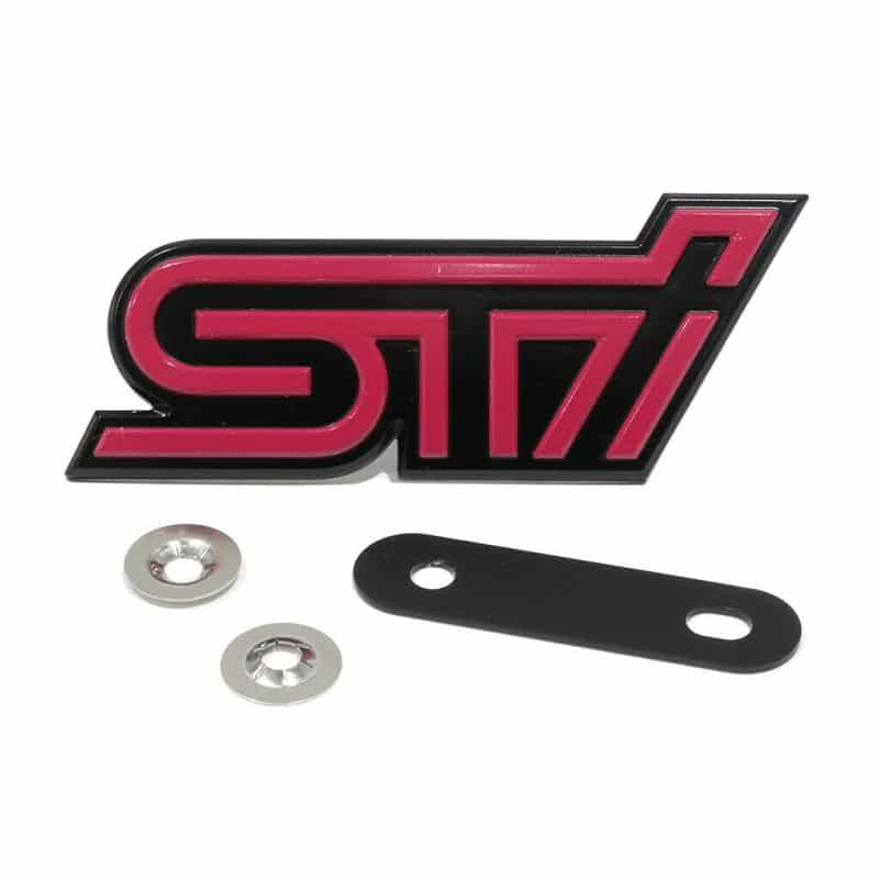 OEM 2005 Subaru Impreza WRX STi Pink Front Grille Emblem Badge NEW 93013FE120