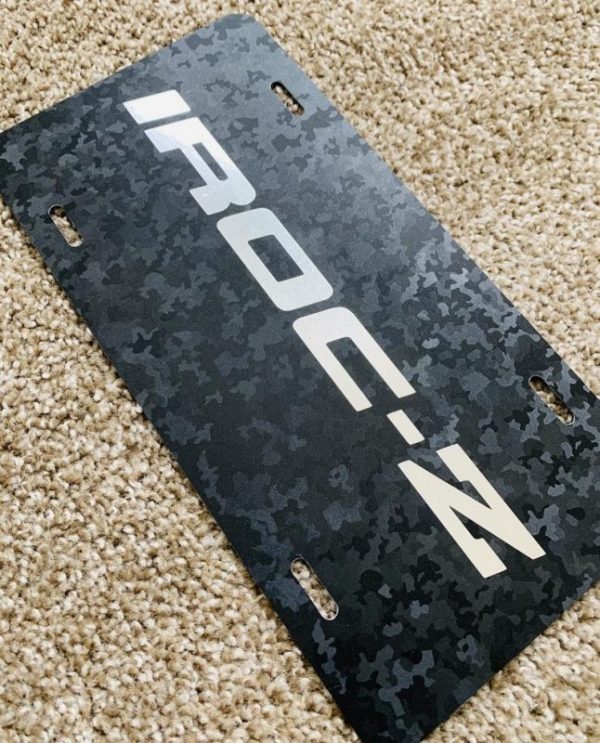 Handcrafted Custom Black stealth edition Camaro iroc-z License Plate New Fits Mustang Chevy corvette 5.0 cobra gmc