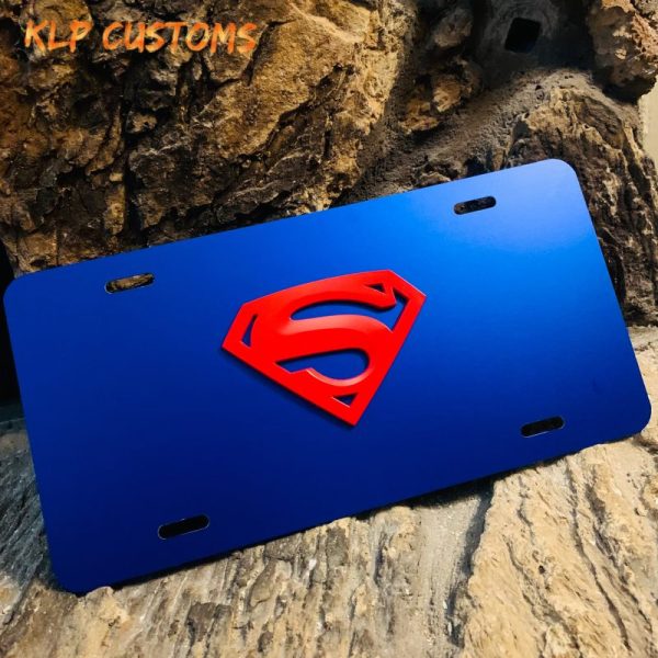Handcrafted 3D Custom License Plate New Fits Superman Camaro Mustang Cobra Shelby gt 5.0 corvette RB5.0