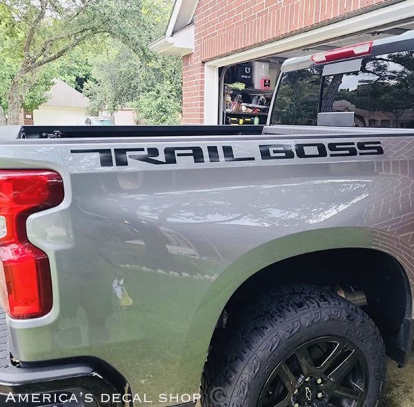 OEM Chevrolet Trail Boss Bedside Decals 2PC Set New Fits Chevy Silverado Offroad