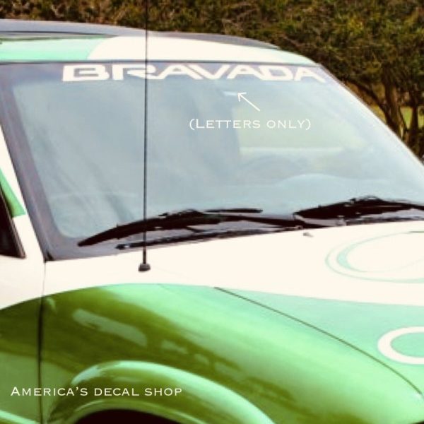 OEM Oldsmobile Bravada Center Windshield Banner Decal Sticker New 1PC Universal