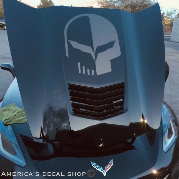OEM Chevrolet Jake Punisher Vinyl Hood Decal New 1PC Fits Chevy Corvette c3 c7