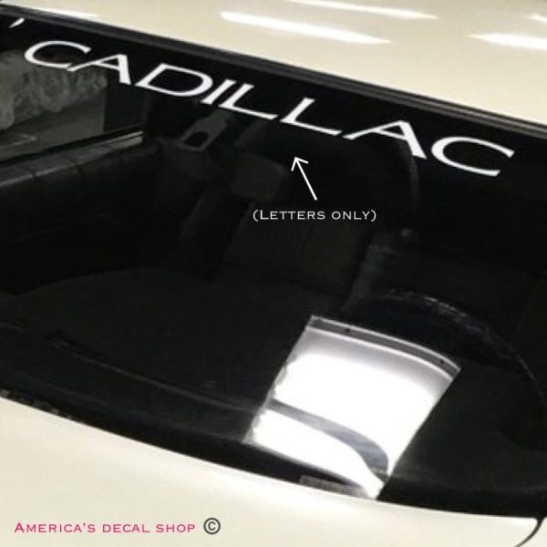 OEM Cadillac Vintage Windshield Banner Decal New 1PC Fits Eldorado DTS SRX CTS