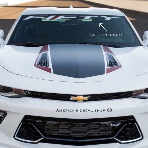 OEM Chevrolet Camaro Fifty 50th Anniversary 46” Windshield Banner Decal New 1PC