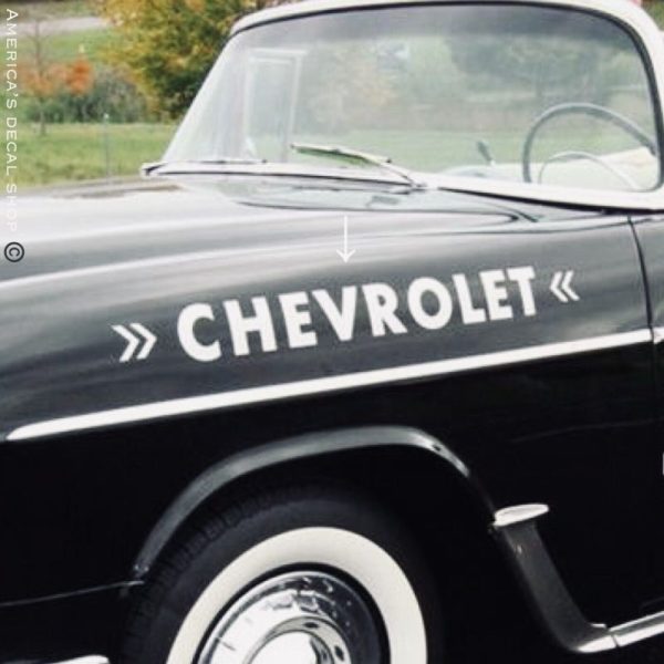 OEM 1955 Chevrolet Bel Air Pace Car 36” Vintage Fender Banner Decal New 1PC