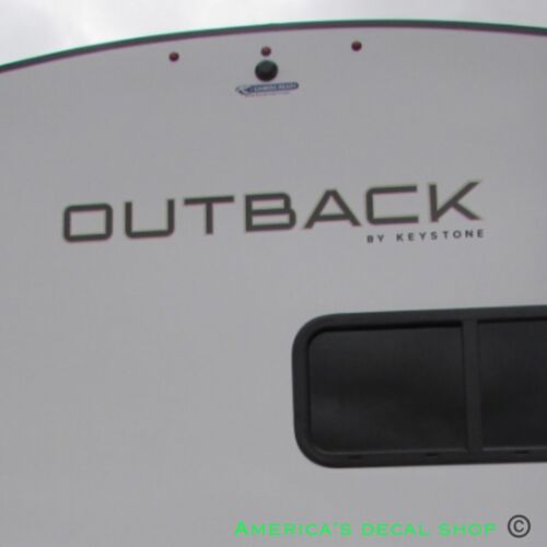 OUTBACK By Keystone RV Trailer Decal Set – Swoosh Graphic Emblem Kit – Glossy 3M
