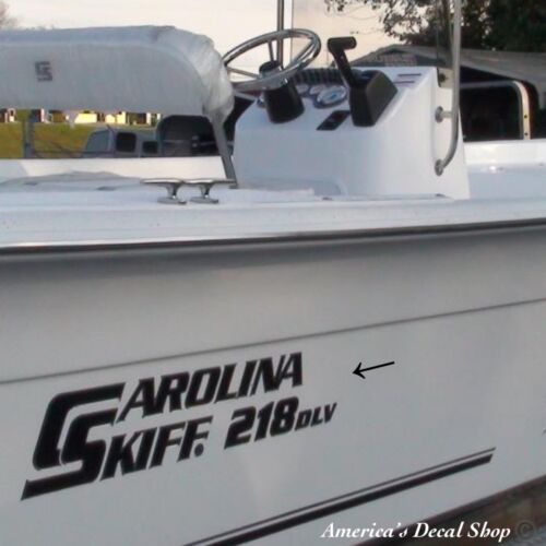 Carolina Skiff 218 DLV Boat Yacht Replacement Decals 2PC Set Vinyl New 30” OEM