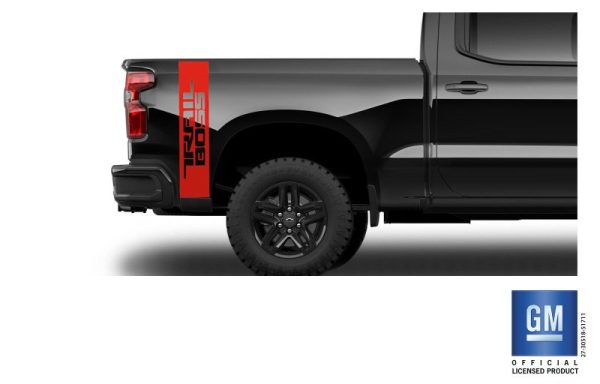 2019 20 21 22 Chevy Silverado Z71 LT Trail Boss OEM Vertical Rear Bed Decals 2