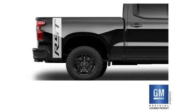 2019 20 21 22 Chevy Silverado 1500 RST OEM Vertical Rear Bed Decals set of 2