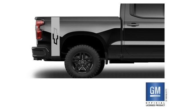 2019 20 21 22 Chevy Silverado Trail Boss RST OEM Vertical BOWTIE Bed Decals