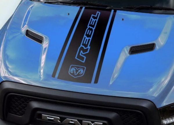 Dodge Ram Rebel Hood Decal Graphic 1PC New Fits Mopar Universal Oracle