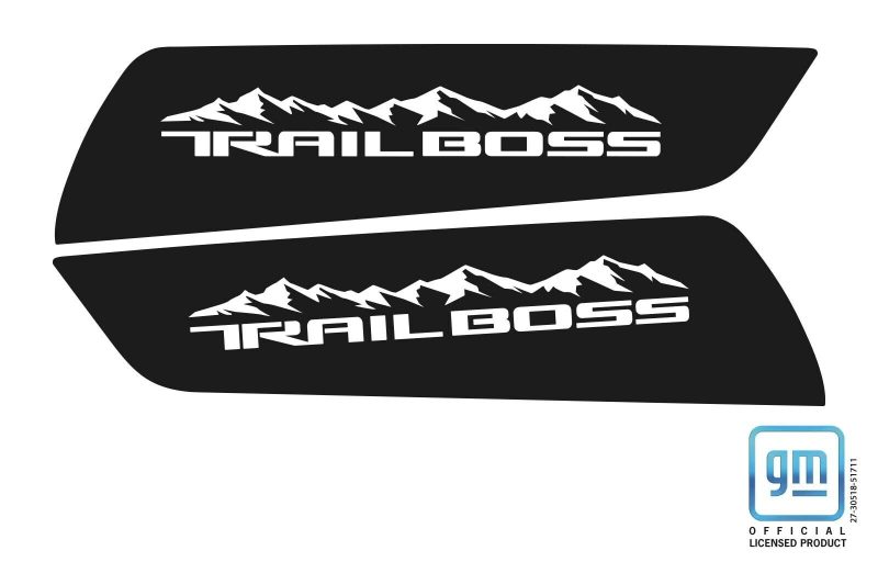 2023 2024 Chevy Colorado Trail Boss Mountains OEM Hood Contour Decal
