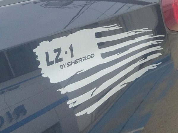 OEM Chevrolet Silverado LZ-1 By Sherrod Bedside Flag Decals 2PC Set New Chevy