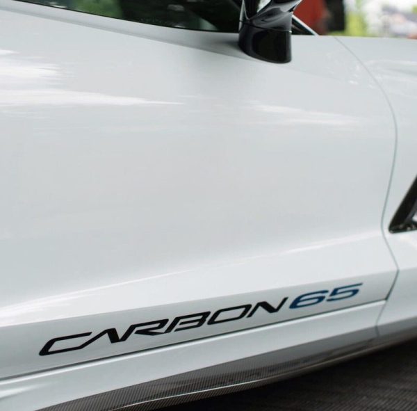 OEM Replacements Chevrolet Corvette Carbon 65 Decals Lower Door Trim New 2PC Set