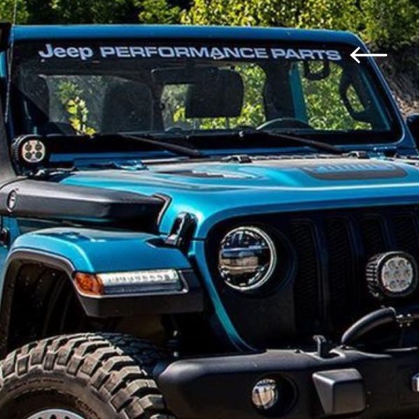 2018-2024 OEM "Jeep Performance Parts" Windshield Decal Banner Fits Dodge Mopar Jeep NEW Limited Stock!