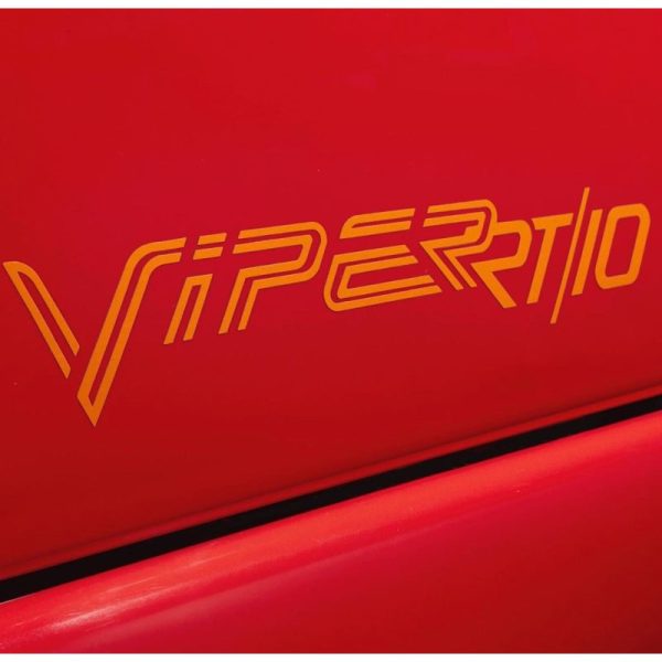 2010-2024 OEM Dodge "Viper R/T 10 " Lower Door Trim Decals 2PC Set Fits All Mopar Models NEW Limited Stock