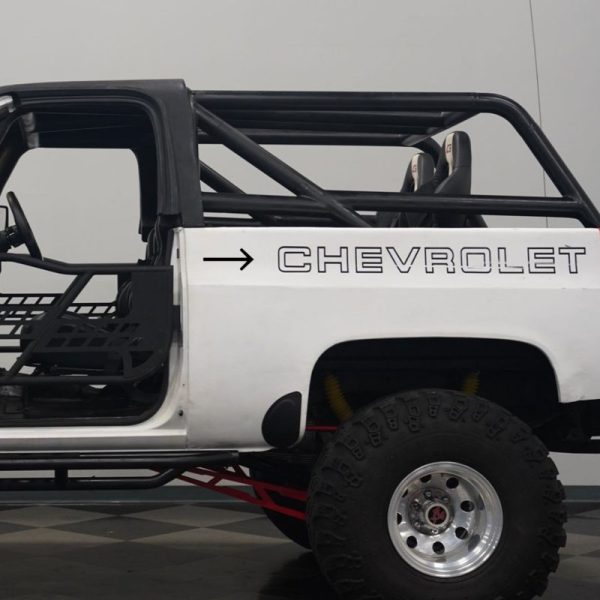 1979-2024 OEM Chevrolet Bedside Outline Decal Fits K5 Blazer 4X4 Trucks 2PC Set NEW Universal Limited Stock!