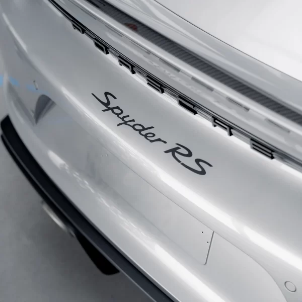 Porsche 718 Spyder RS Style Rear Bumper Replacement Decal
