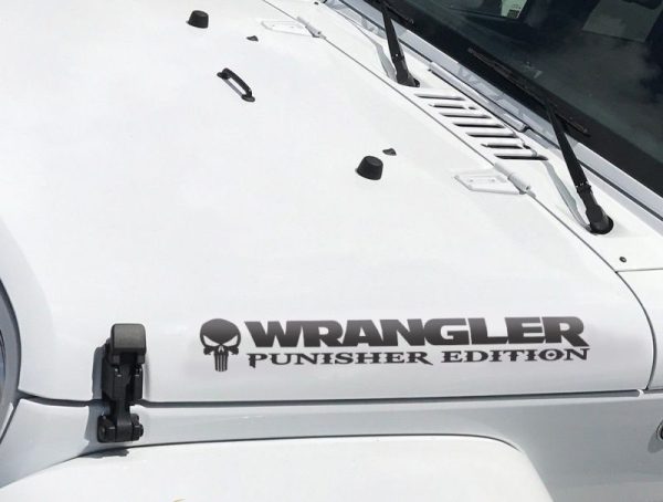 OEM Wrangler Punisher Edition Mopar Fender Body Decals New 2pc Set Fits Jeep Wrangler Limited Rubicon USA