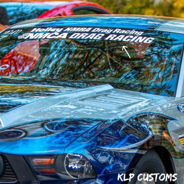 OEM Holley NMRA NMCA Drag Racing Center Windshield Decal Banner New 1PC Universal Fits Ford Dodge Chevrolet Mopar