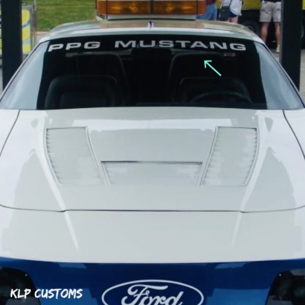 OEM PPG Ford Mustang Center Windshield Banner Decal Sticker New 1PC Fits All Models