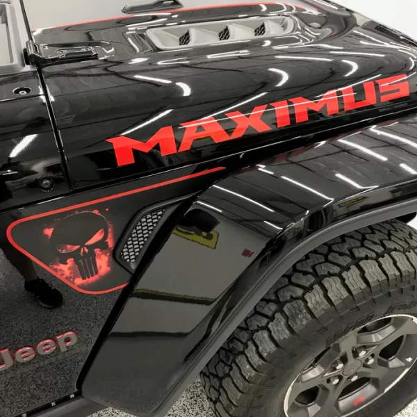 OEM Jeep Gladiator Maximus Fender Hood Decals New 2PC Set Universal 32”