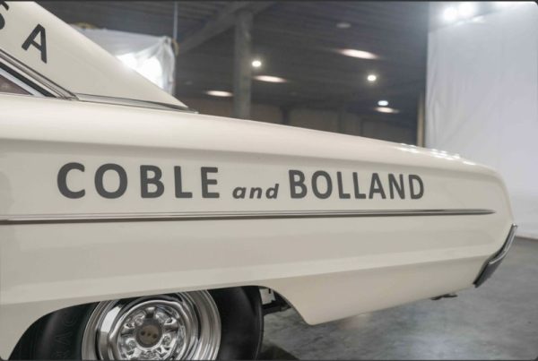 OEM Coble and Bolland 1964 Ford Galaxie Custom Restoration Decals Rear Quarter Panel New 2PC Set Vintage